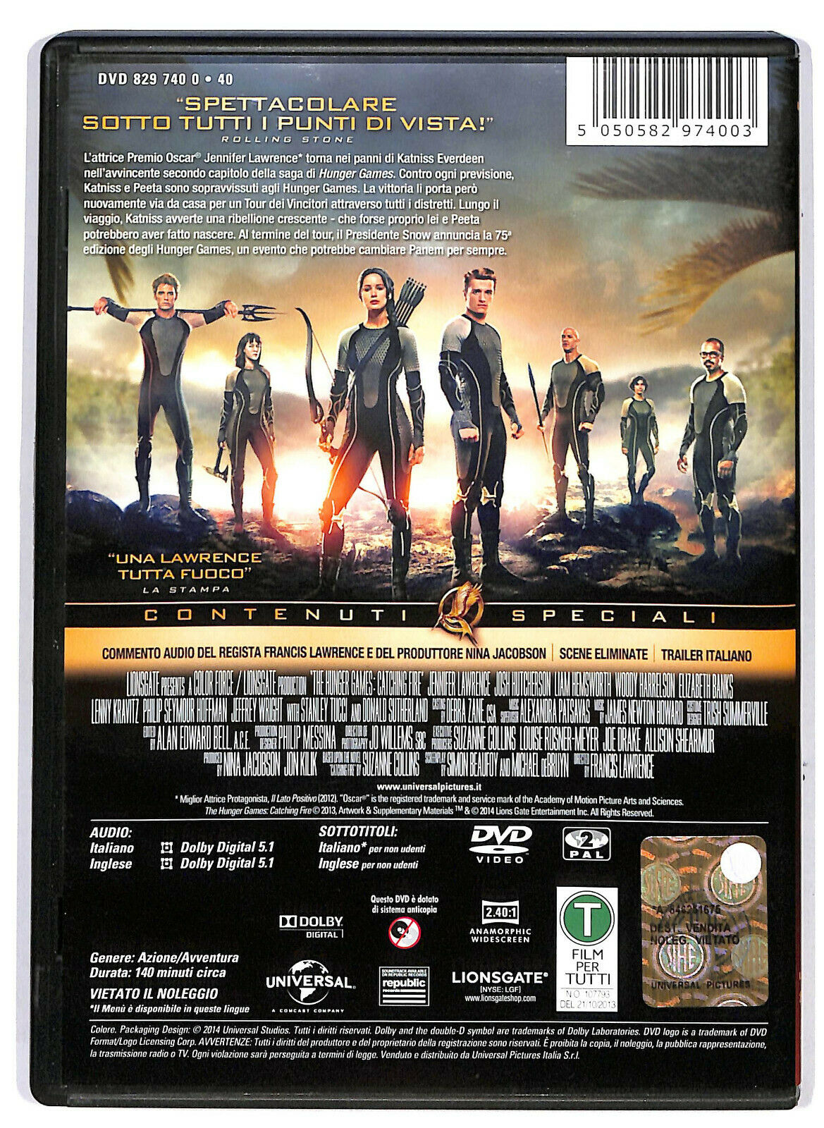 EBOND Hunger Games La Ragazza Di Fuoco DVD D581738