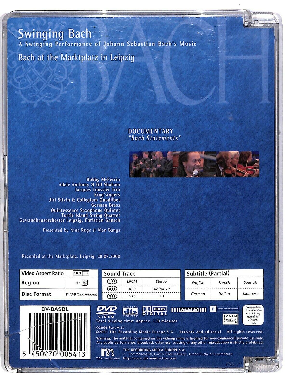 EBOND J. S. Bach - Swinging Bach - At The Marktplatz, Leipzig  Sjb DVD D582111