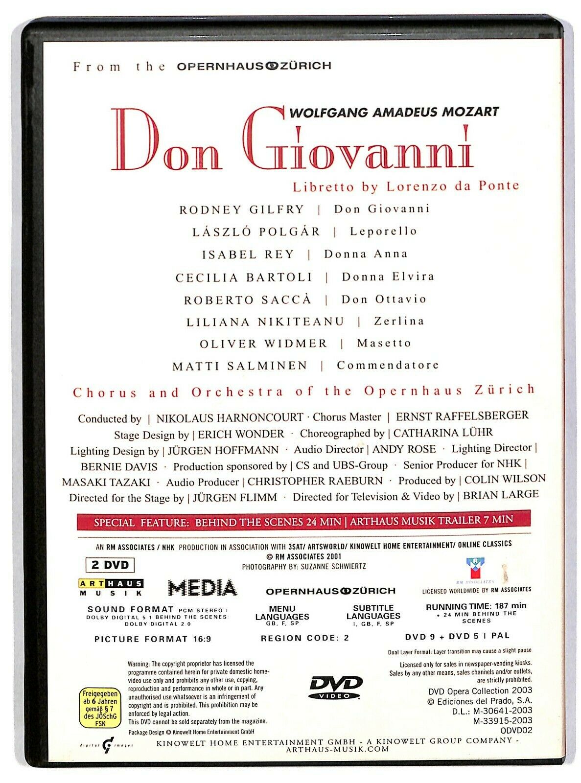 EBOND Mozart Don Giovanni Di Brian Large (2 DVD) Editoriale D582125