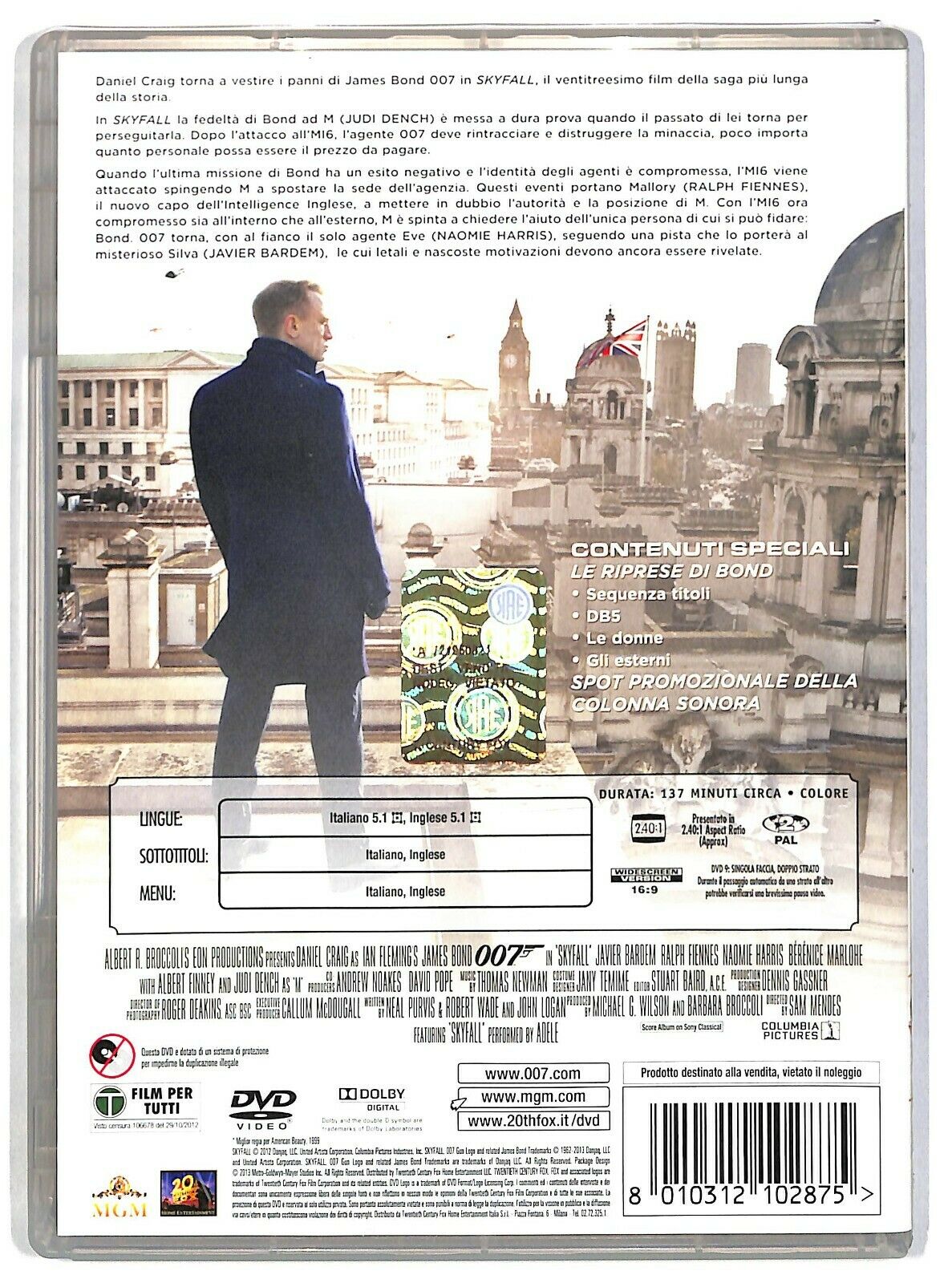 EBOND 007 Skyfall Con Daniel Craig DVD D582136