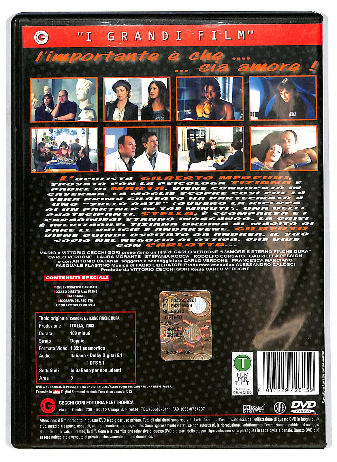 EBOND L'amore e Eterno Finche Dura  DVD D582357
