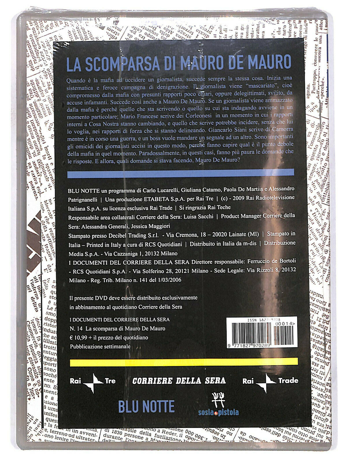 EBOND Misteri D'italia:la Scomparsa Di Mauro De Mauro DVD  Editoriale D582509