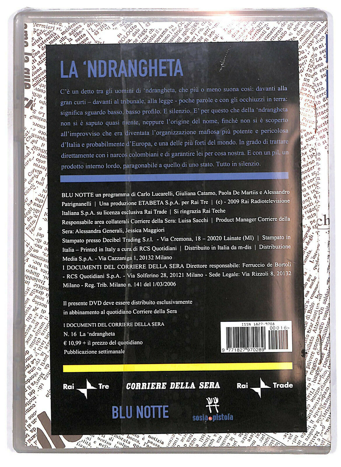 EBOND  Misteri D'italia:la Ndrangheta  DVD  Editoriale D582511