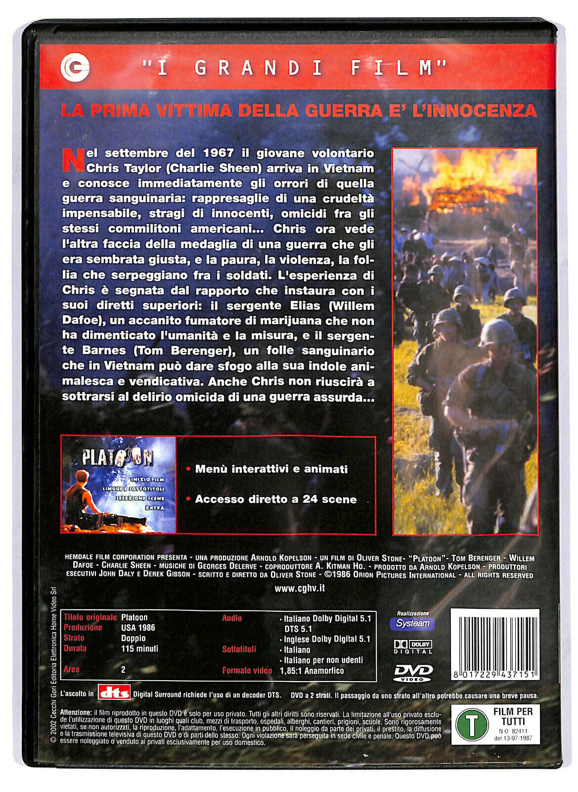 EBOND   Platoon  DVD D582728