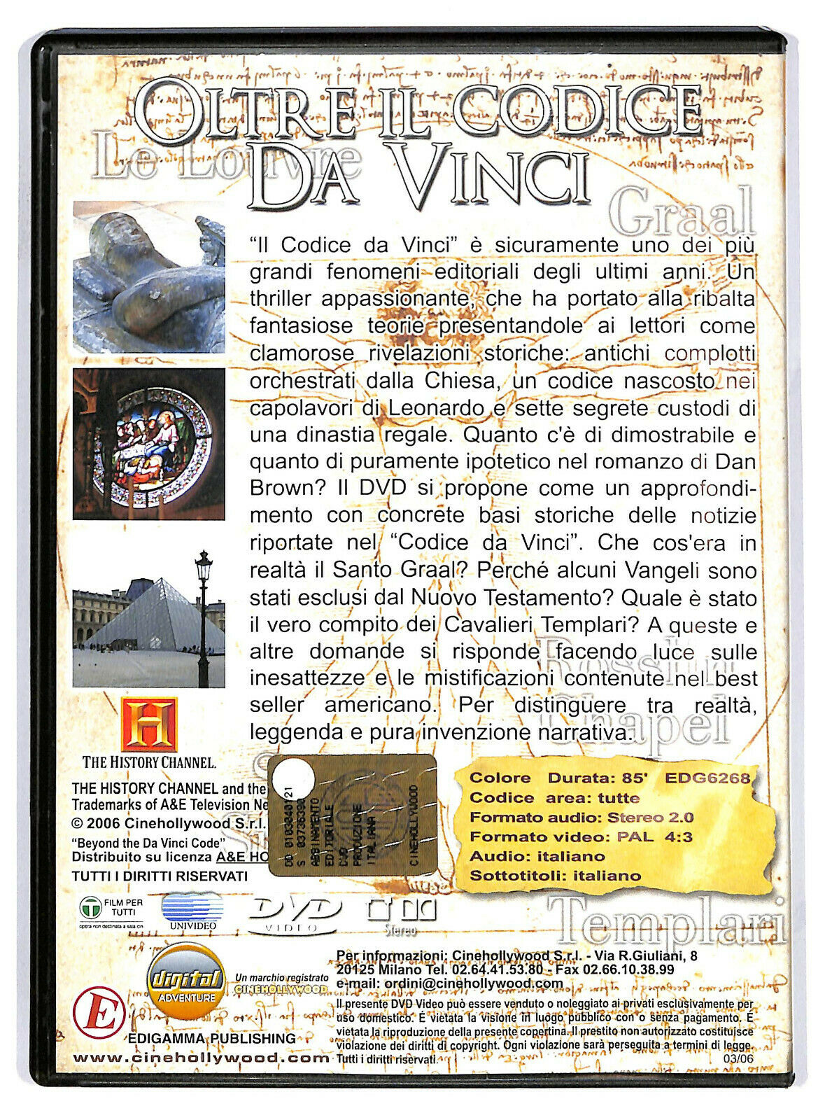 EBOND  Oltre Il Codice Da Vinci DVD D582749