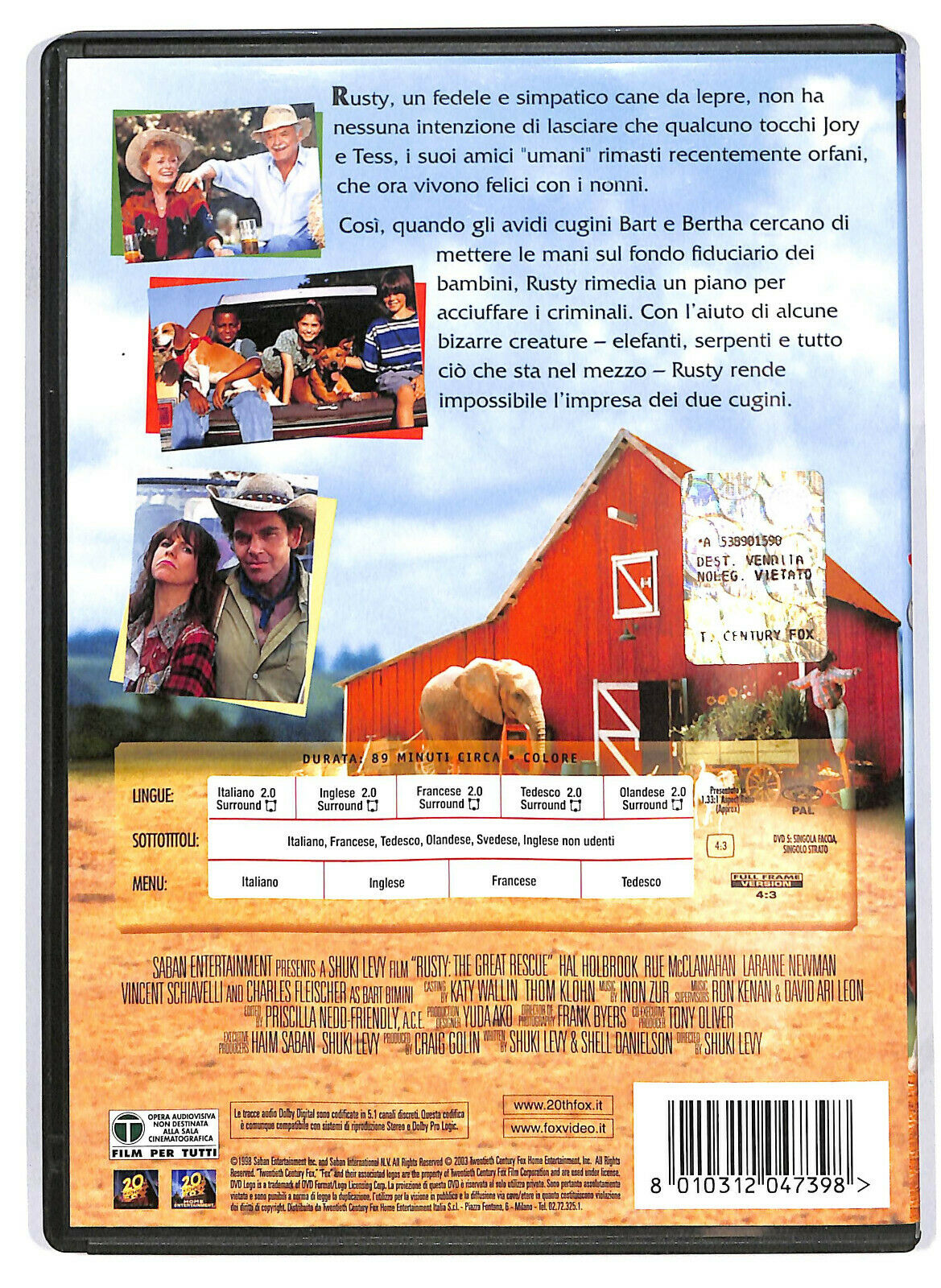 EBOND Rusty Cane Coraggioso  DVD D582763