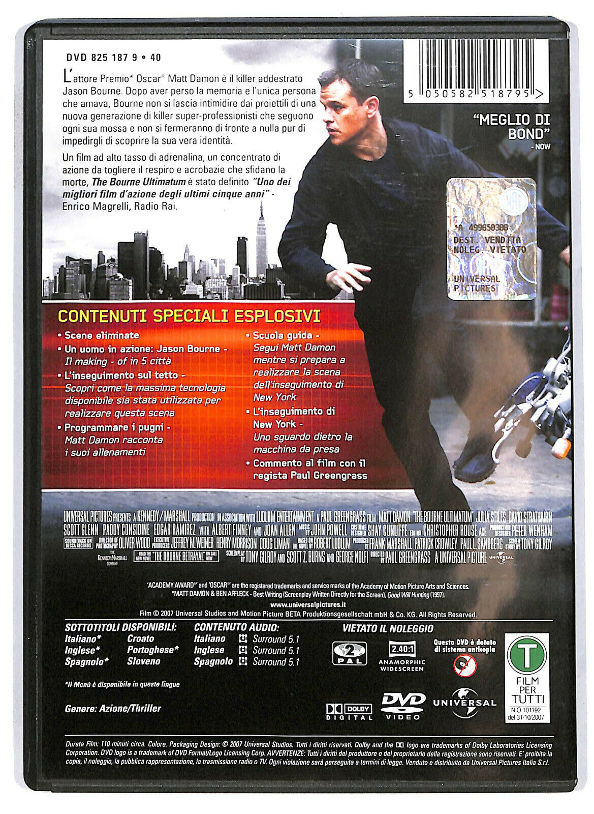 EBOND  The Bourne Ultimatum - Il Ritorno Dello Sciacallo DVD D582821