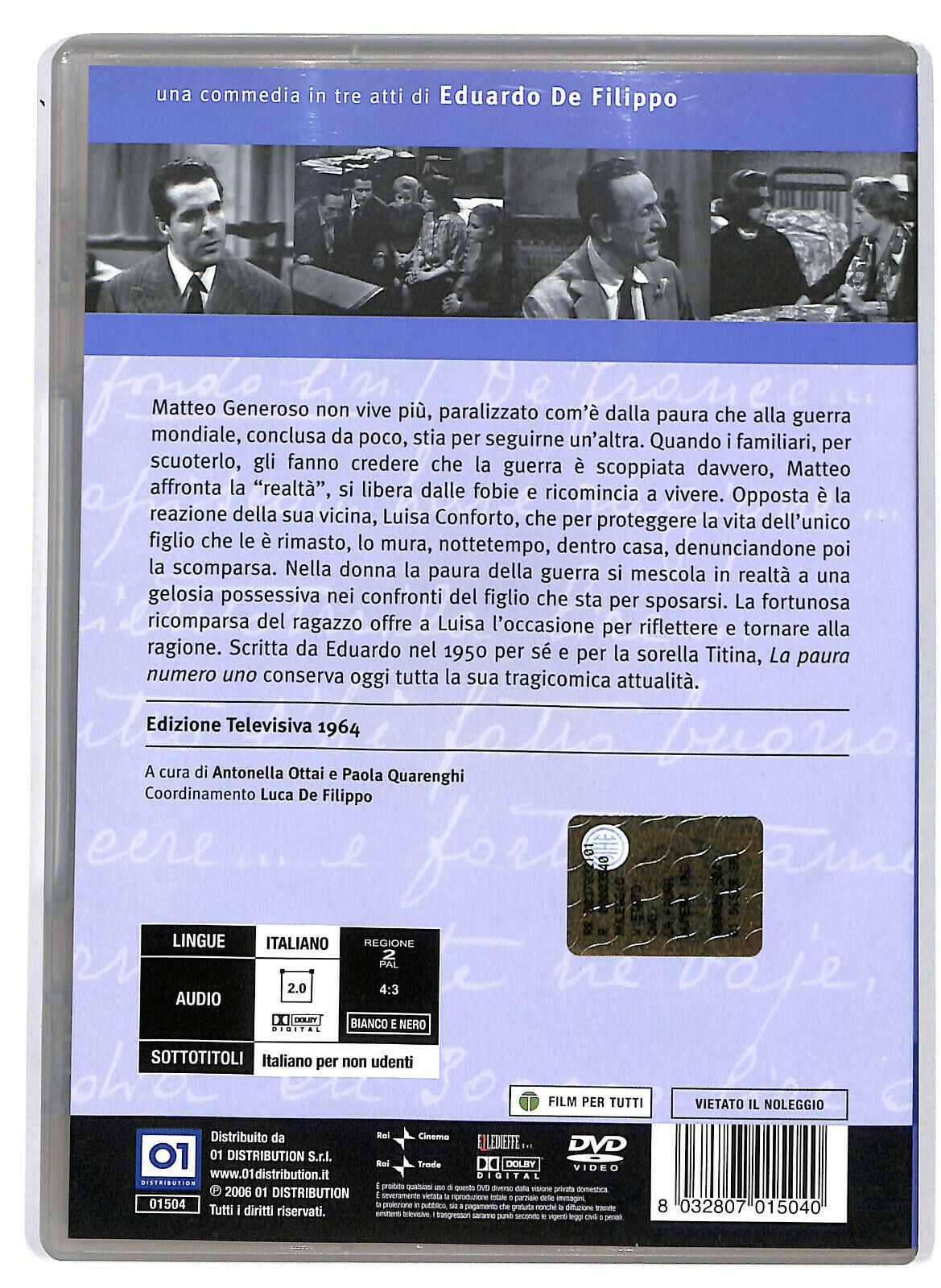 EBOND La Paura Numero Uno  DVD D582945