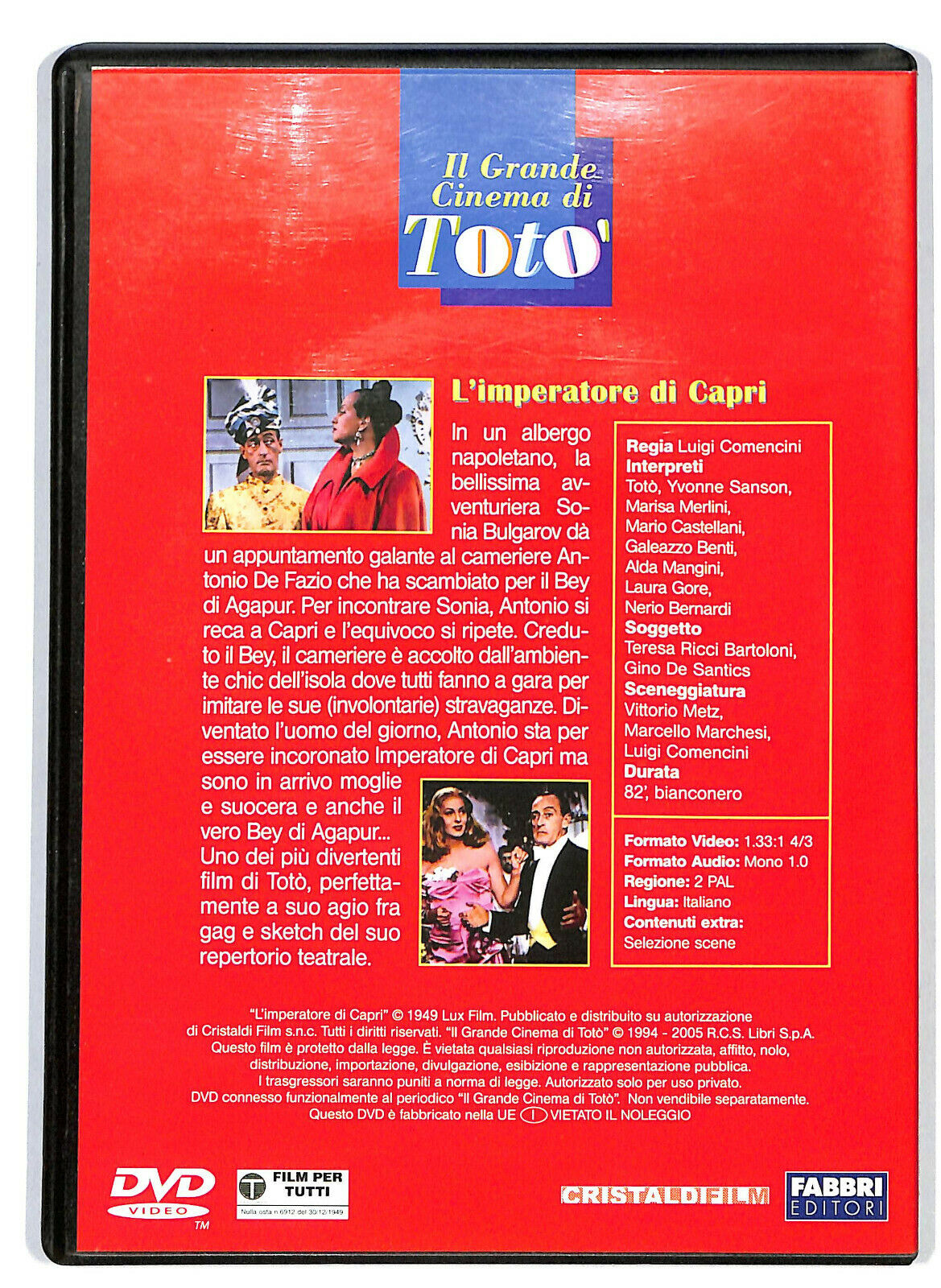 EBOND L'imperatore Di Capri  DVD D583010