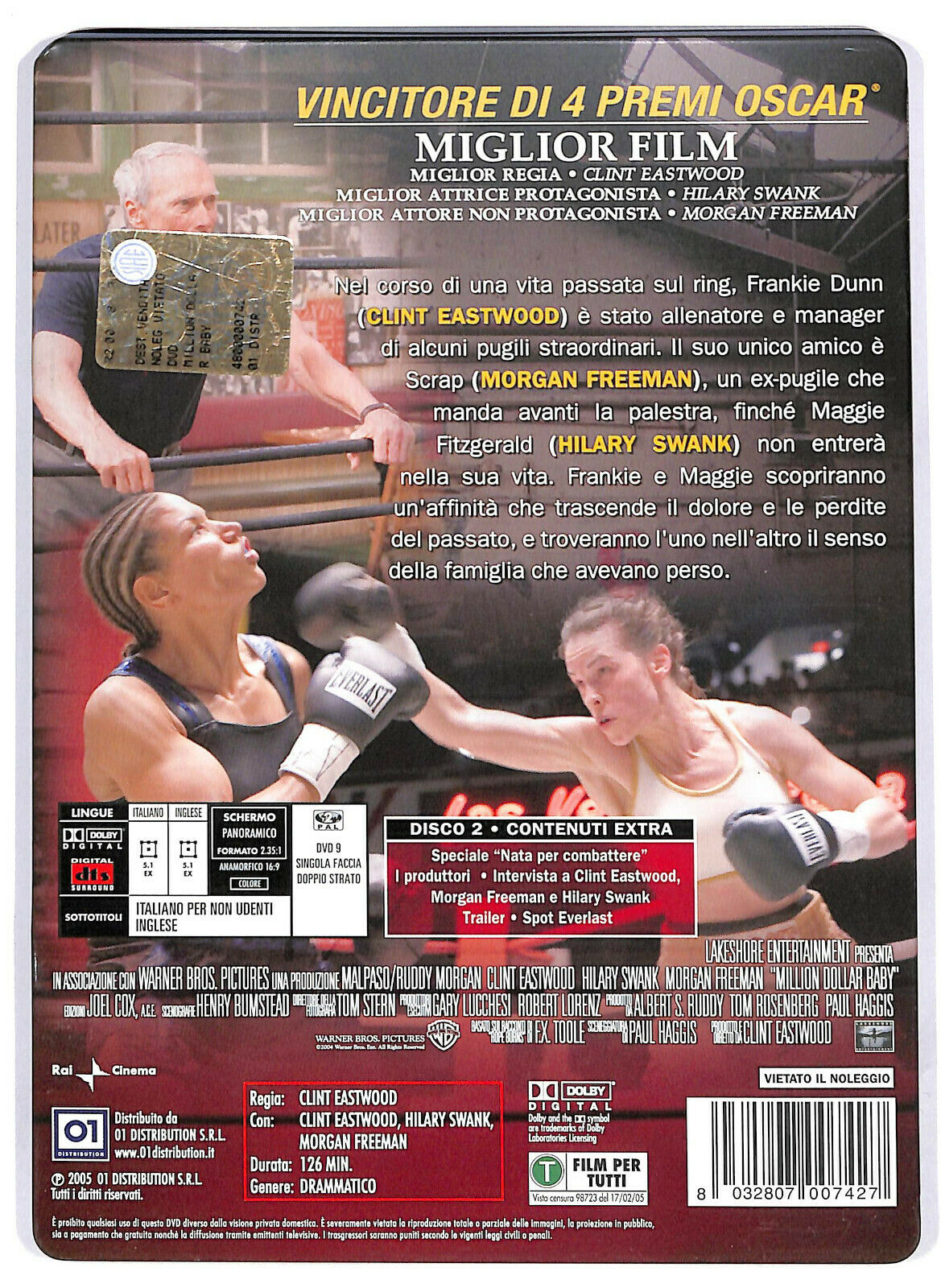 EBOND Million Dollar Baby  DVD  Steelbook D583126