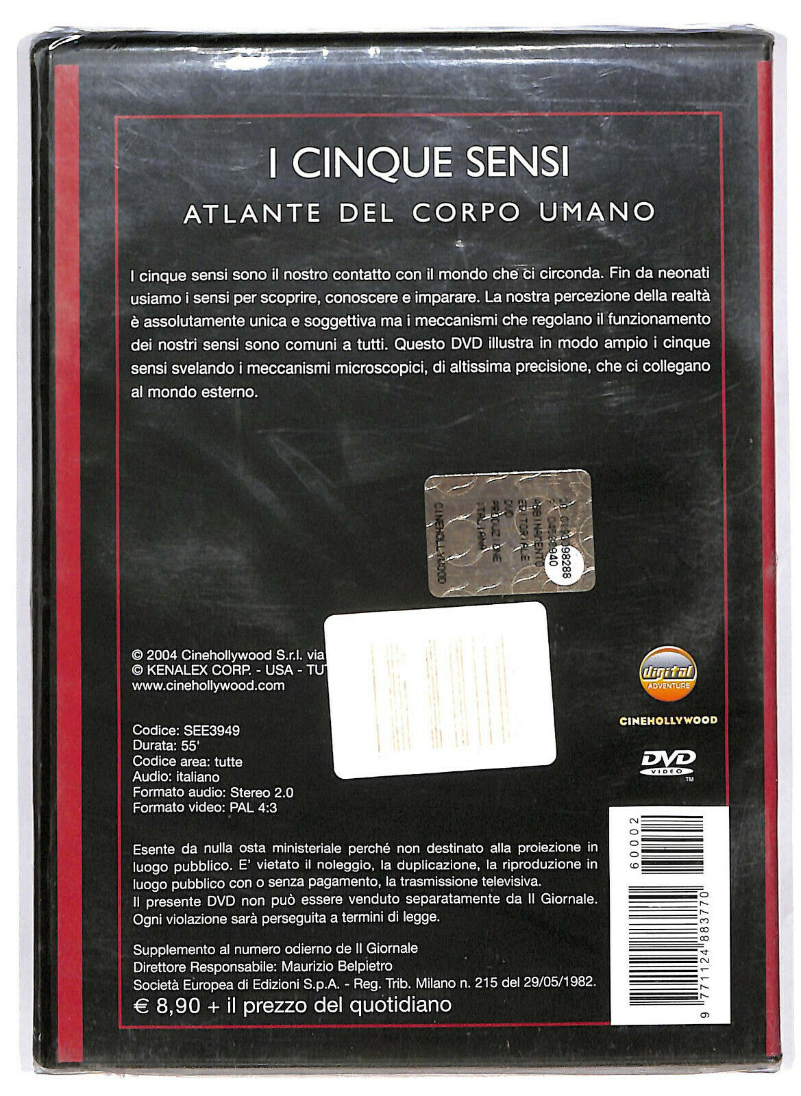 EBOND I Cinque Sensi. Atlante Del Corpo Umano  DVD Editoriale D583502