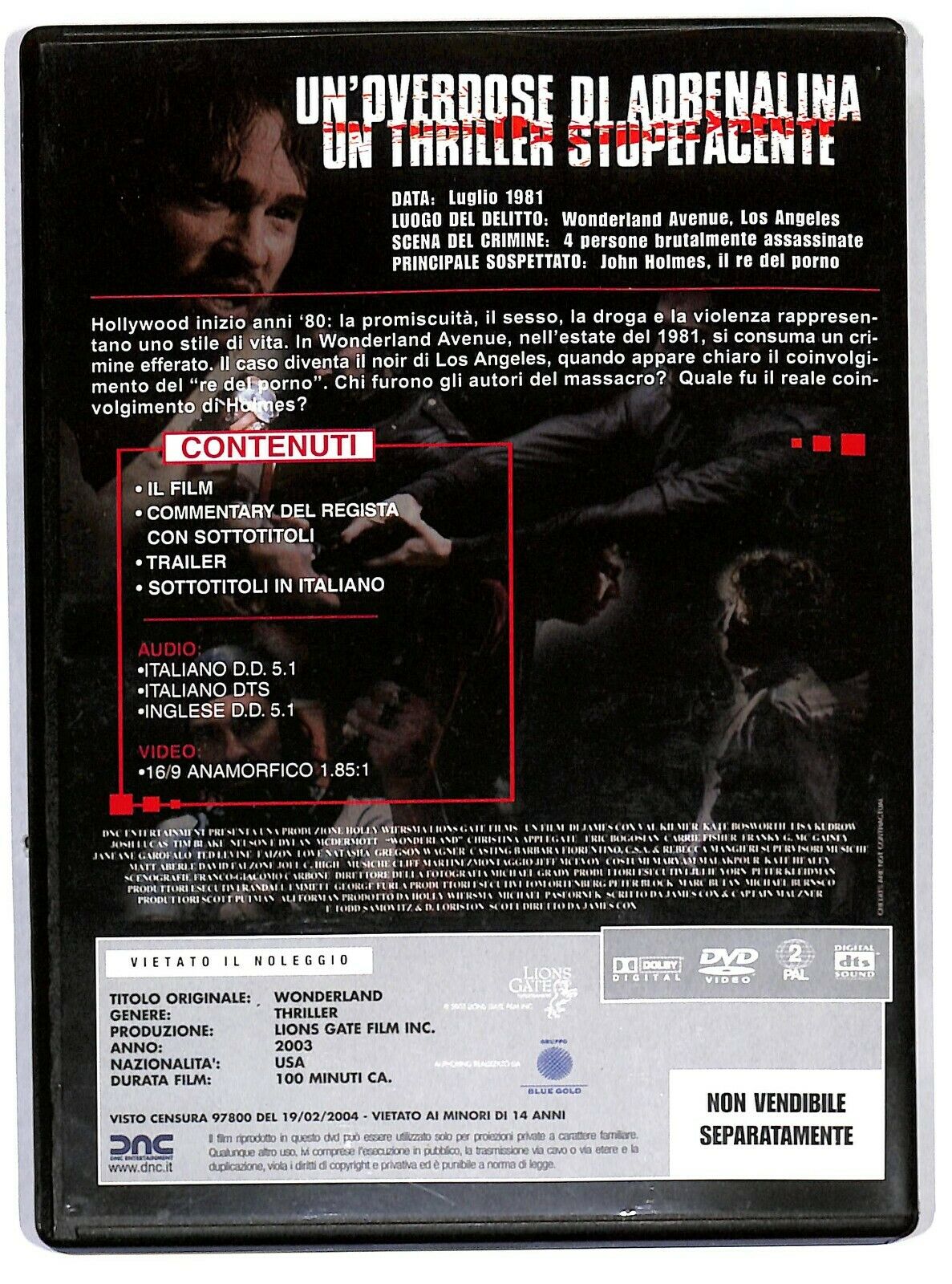 EBOND Wonderland (2003) DVD Editoriale D583741