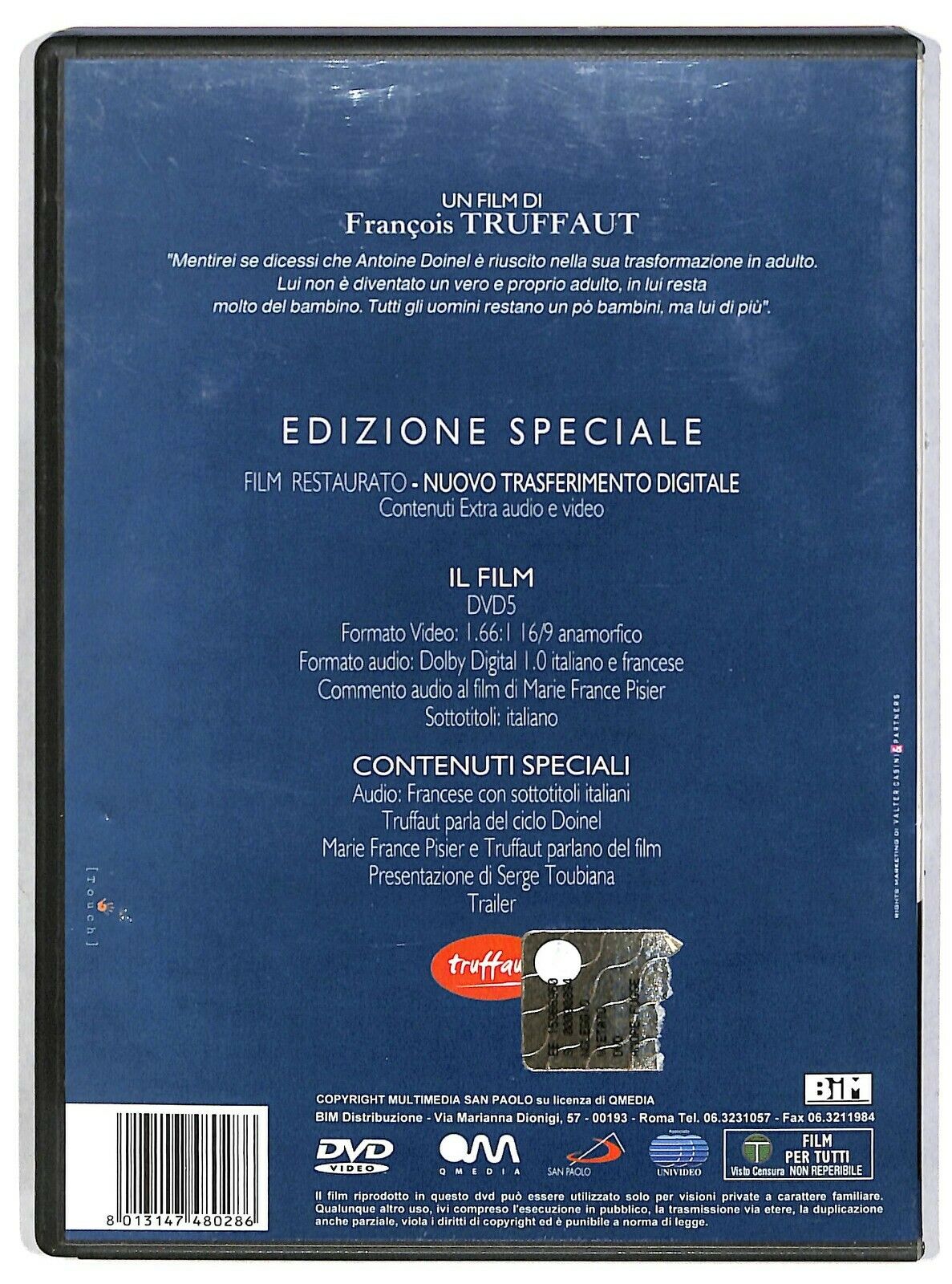 EBOND L'amore Fugge Di Francois Truffaut Edizione Speciale DVD D583859
