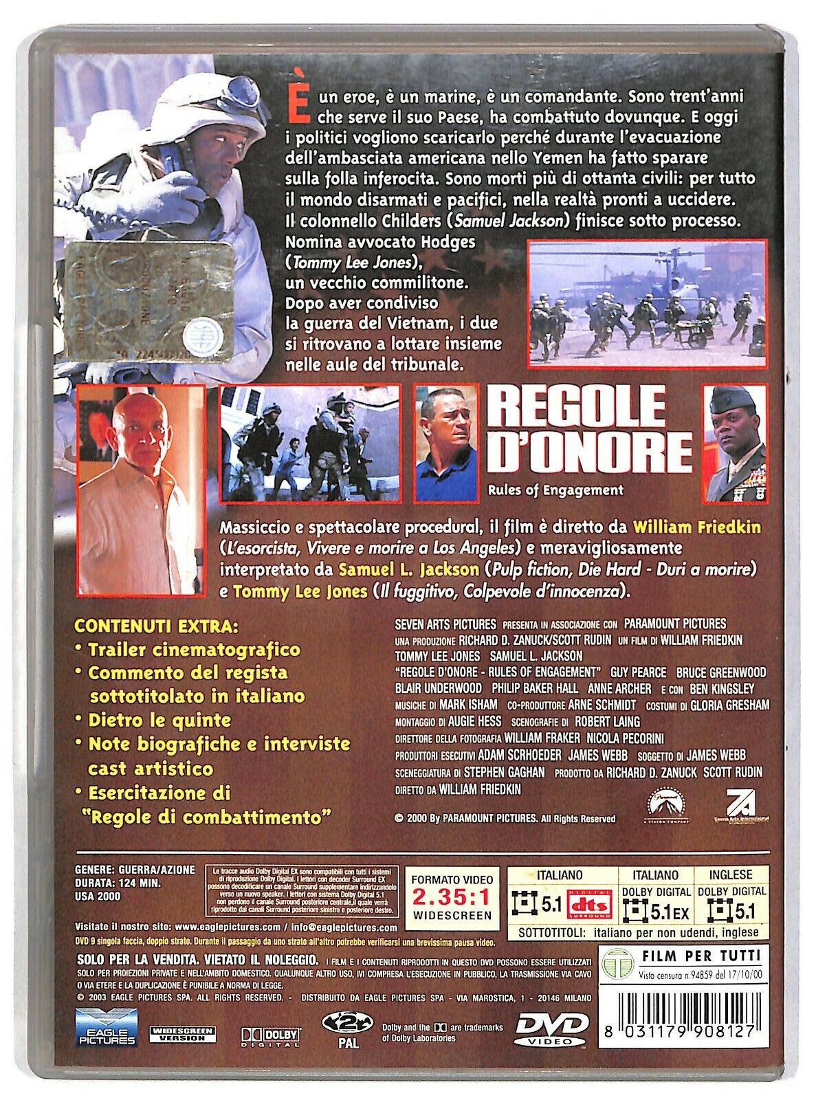 EBOND Regole D'onore Con Tommy Lee Jones DVD D584246