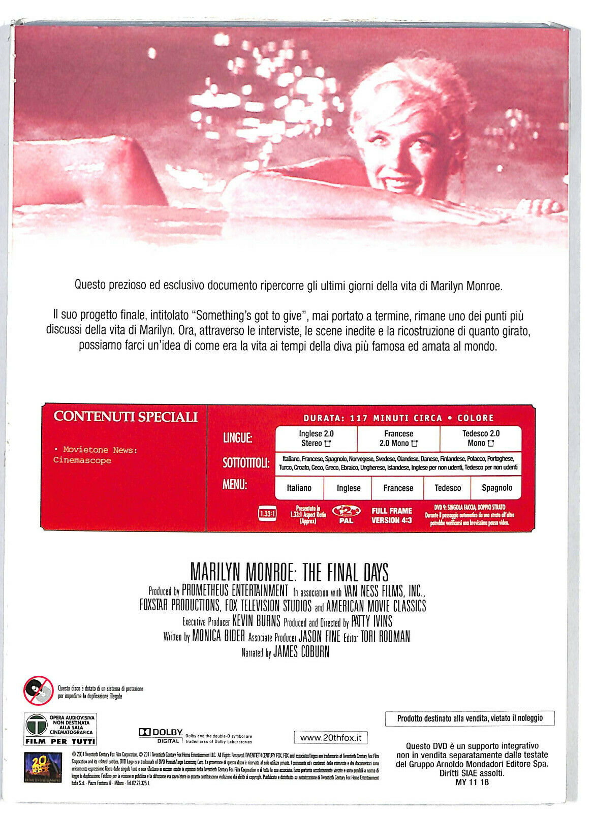 EBOND Marylin Monroe The Final Days  DVD D584352