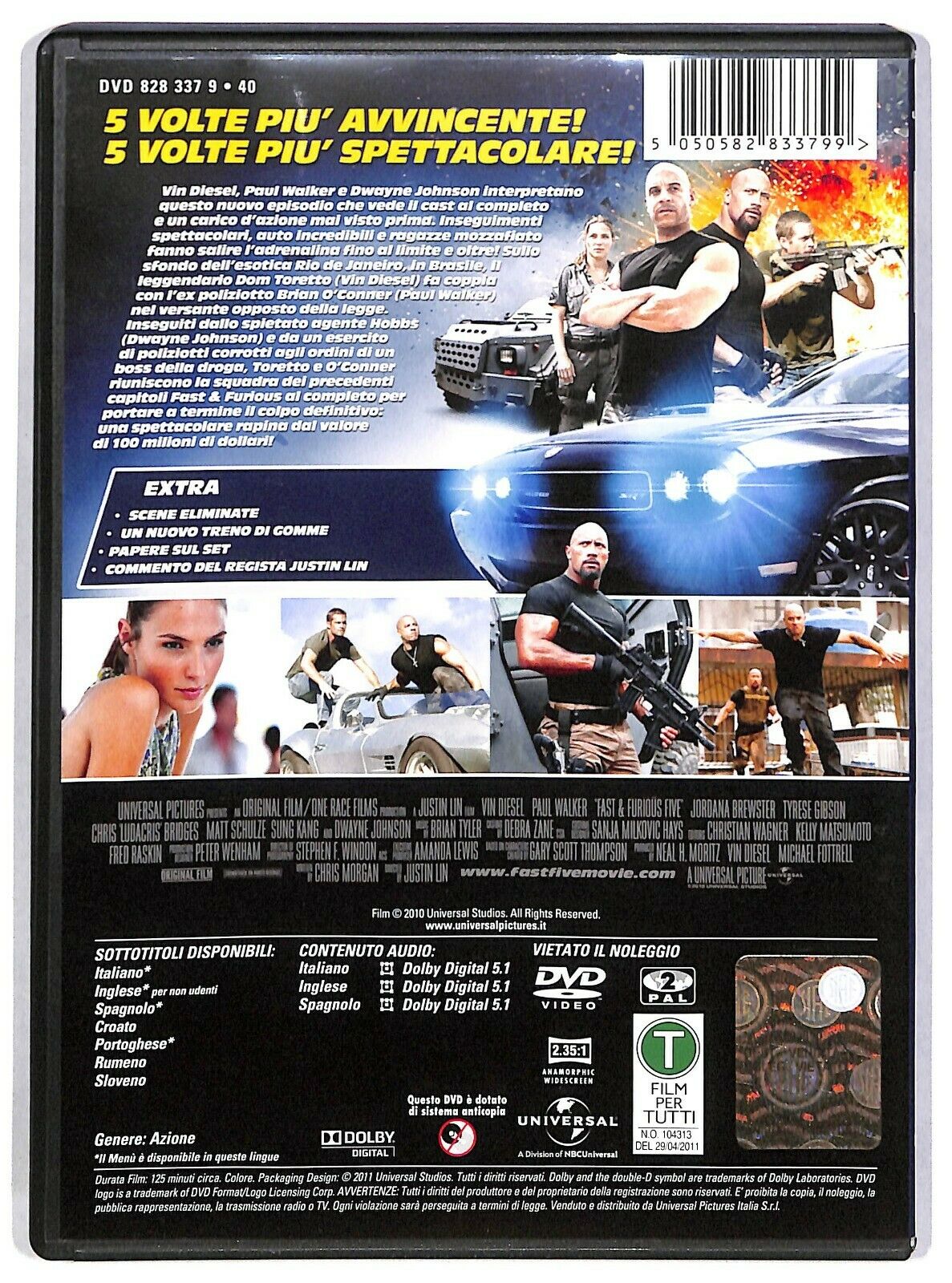 EBOND  Fast & Furious 5 Con Vin Diesel DVD D584425