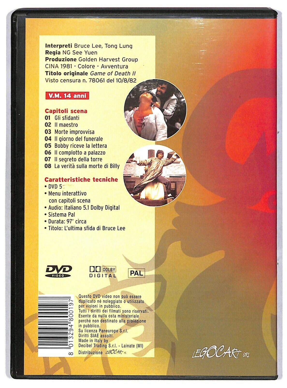 EBOND L'ultima Sfida Di Bruce Lee (rimasterizzato) DVD D584458