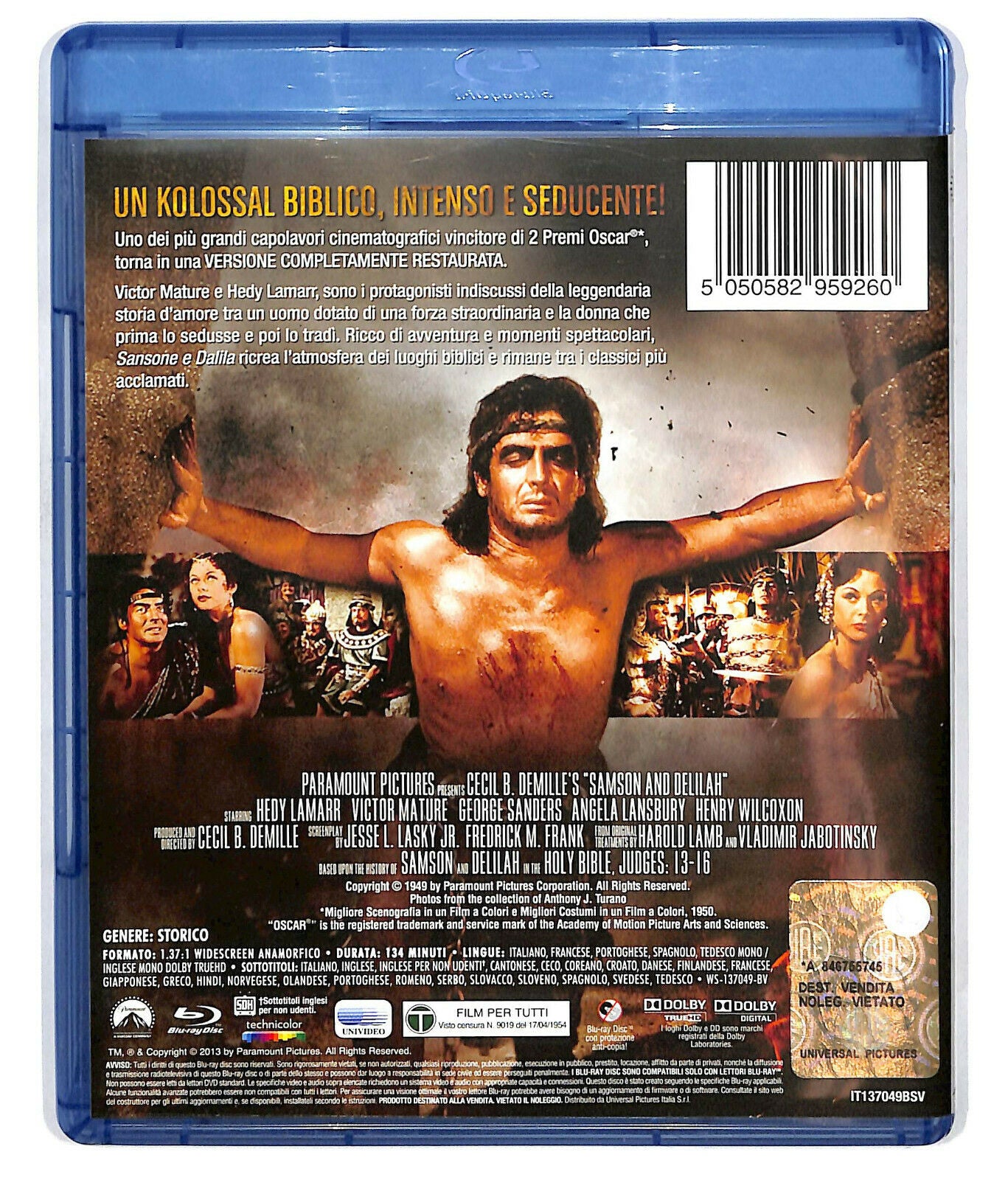 EBOND  Sansone e Dalila  BLURAY Versione Restaurata BLURAY D584537