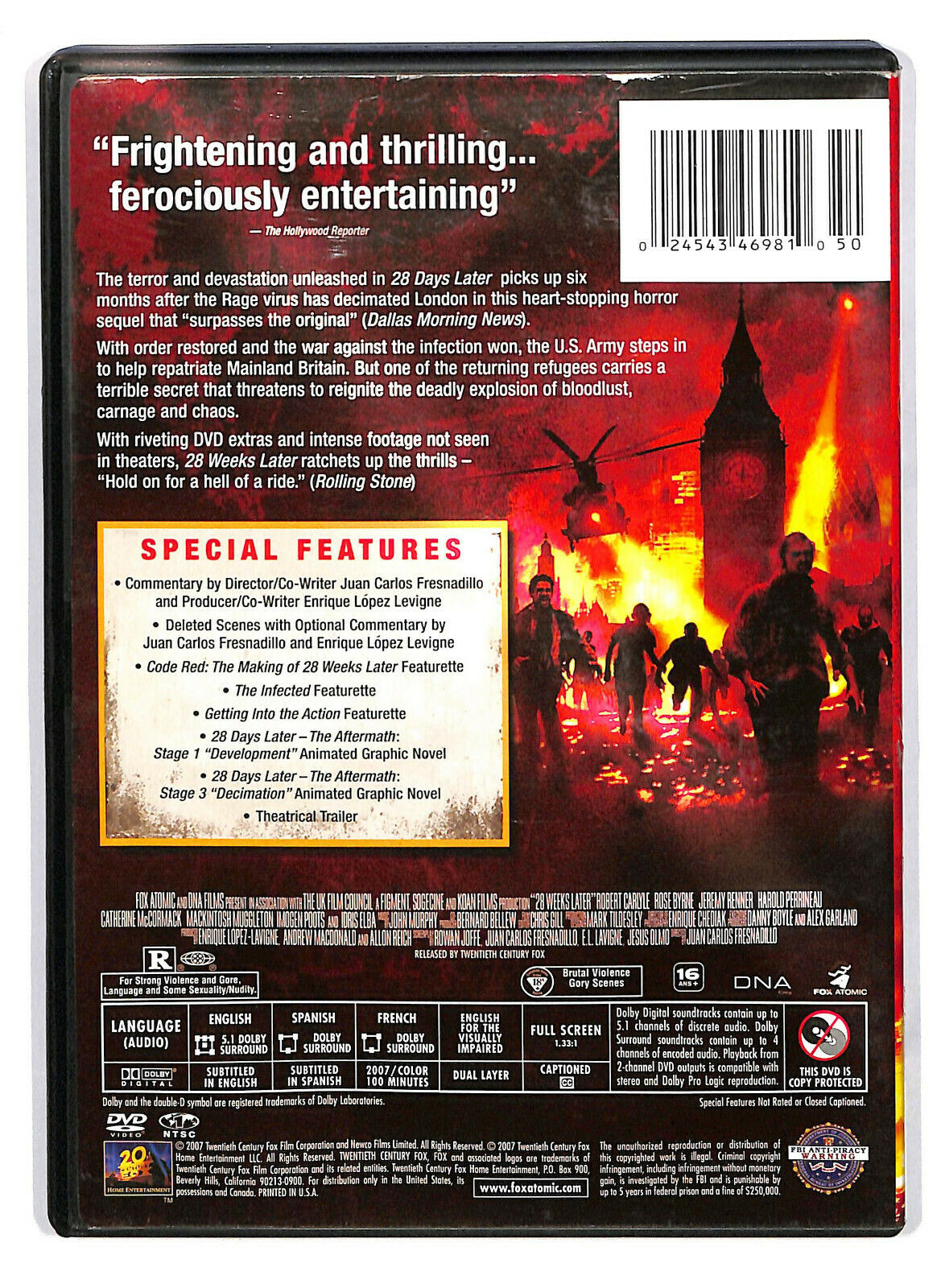 EBOND 28 Weeks Later  DVD Uk Edition D584574