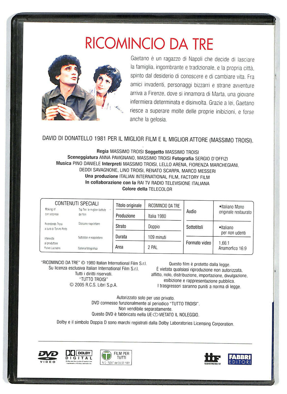 EBOND Ricomincio Da Tre  DVD D584646