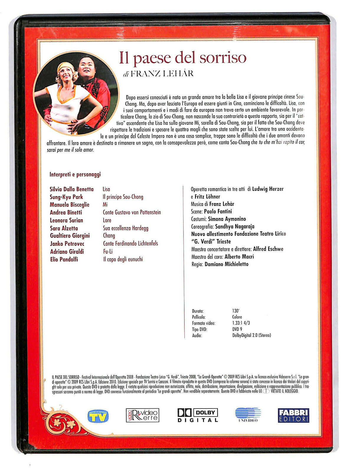 EBOND Le Grandi Operette -  Il Paese Del Sorriso DVD  Editoriale D585222