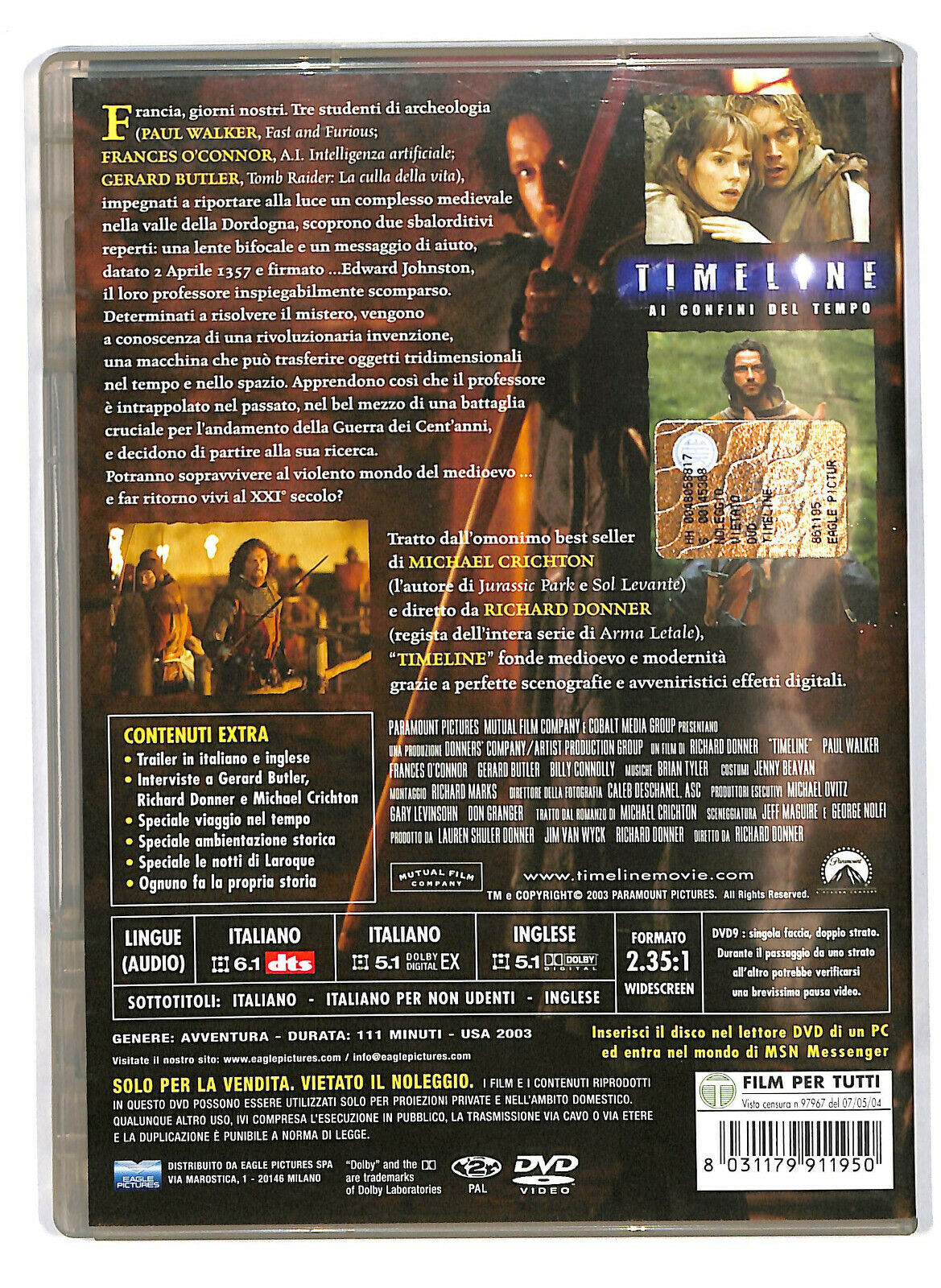 EBOND Timeline - Ai Confini Del Temp DVD D585235