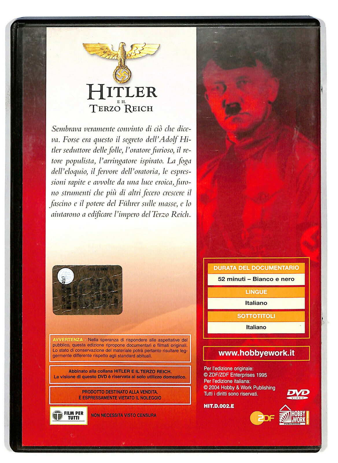 EBOND Hitler Il Seduttore DVD D585408