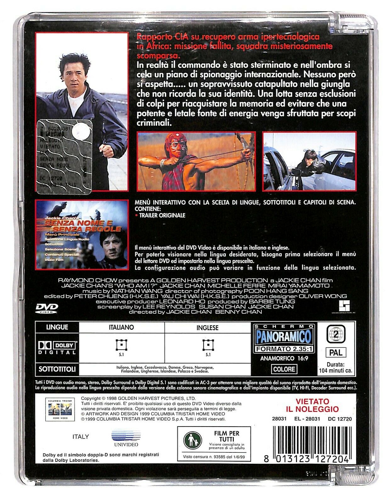 EBOND Senza Nome e Senza Regole Con Jackie Chan Sjb DVD D585539