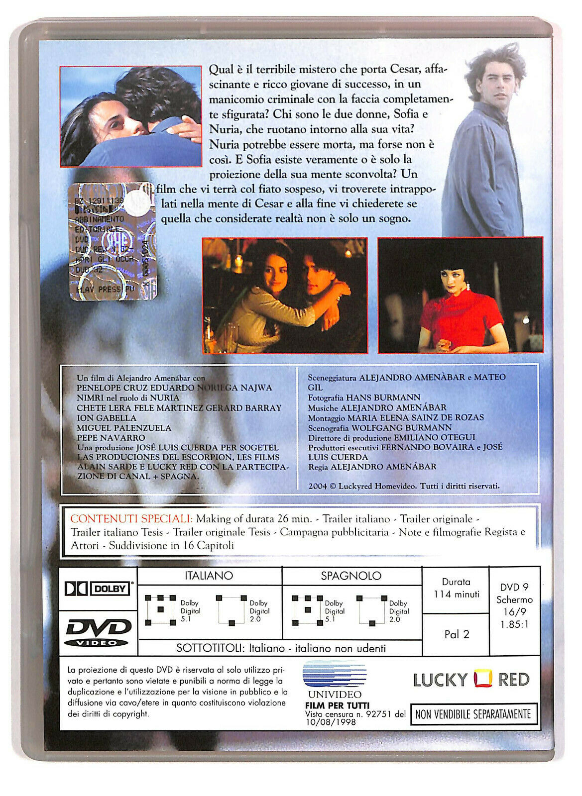 EBOND  Apri Gli Occhi  DVD D585659