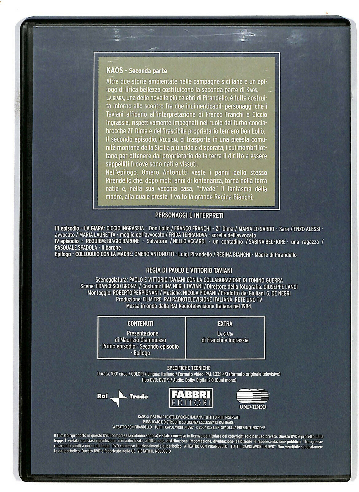 EBOND Ebondkaos Prima e Seconda Parte 2dvd  DVD D586102