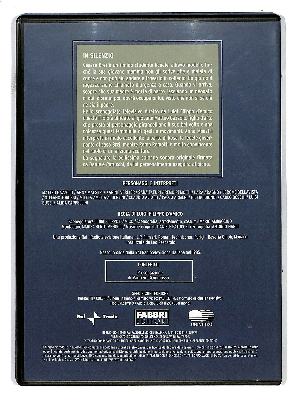 EBOND a Teatro Con Pirandello In Silenzio DVD D586105