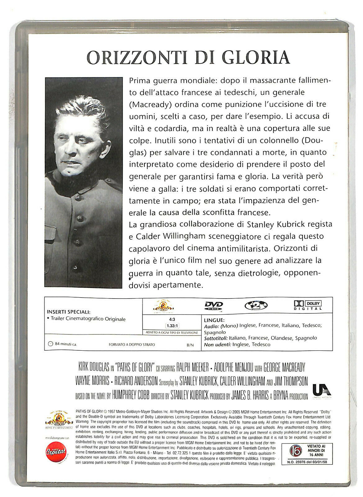 EBOND Orizzonti Di Gloria  DVD D586129