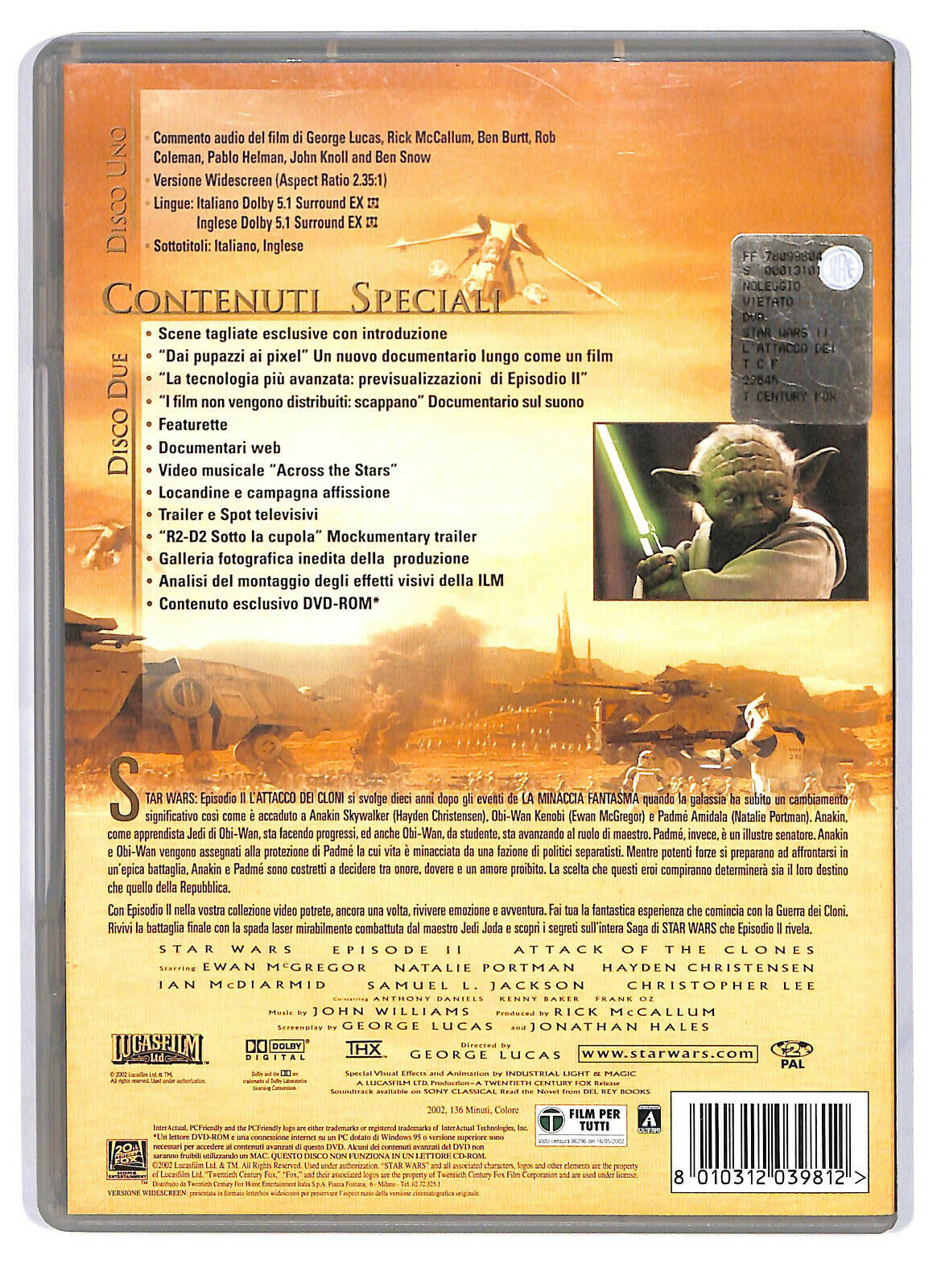 EBOND Star Wars: Episodio Ii - L'attacco Dei Cloni  DVD D586306