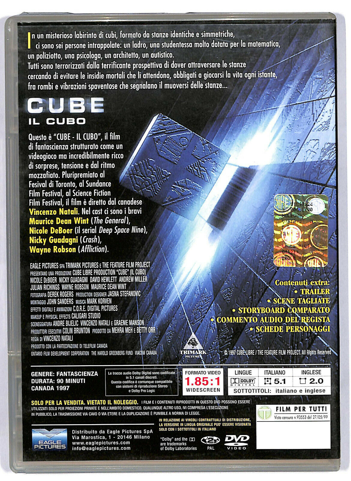 EBOND Cube - Il Cubo  DVD Slim D586326