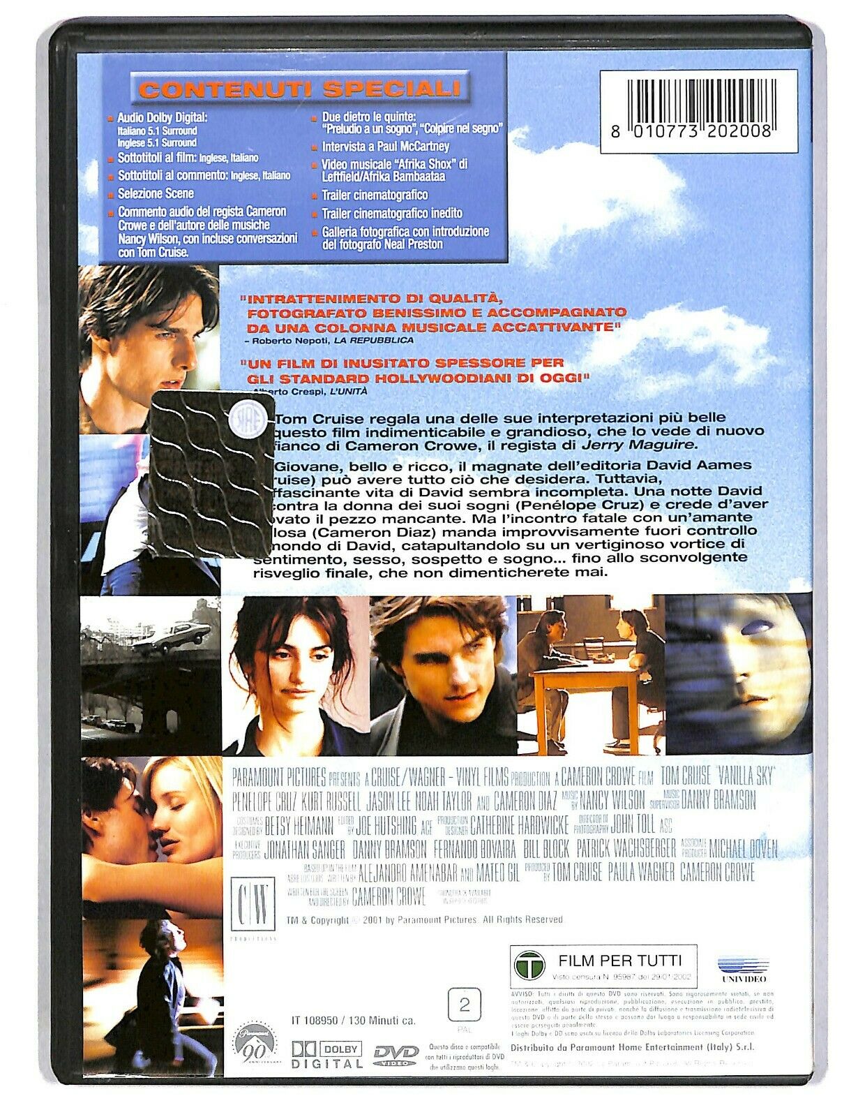 EBOND Vanilla Sky Con Tom Cruise DVD D586438