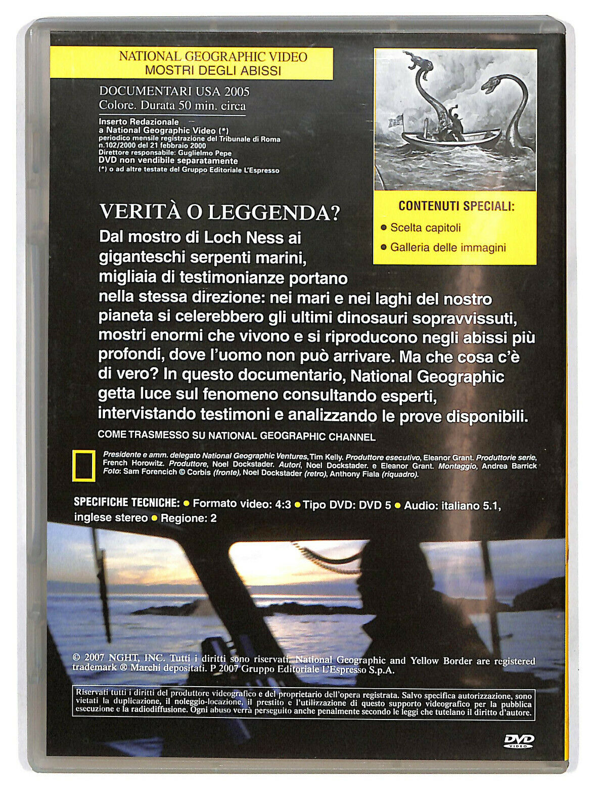 EBOND Mostri Degli Abissi. Is It Real? National Geographic Vol.53 DVD D586662