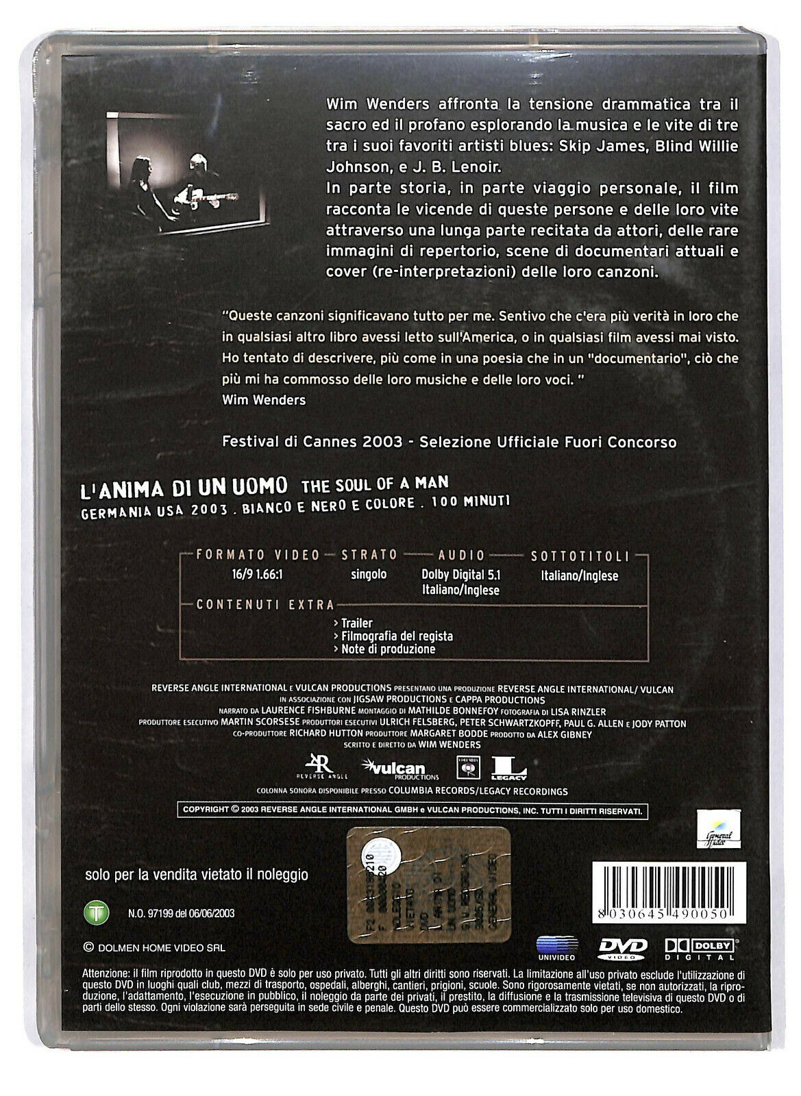 EBOND l'anima Di Un Uomo DVD D586701