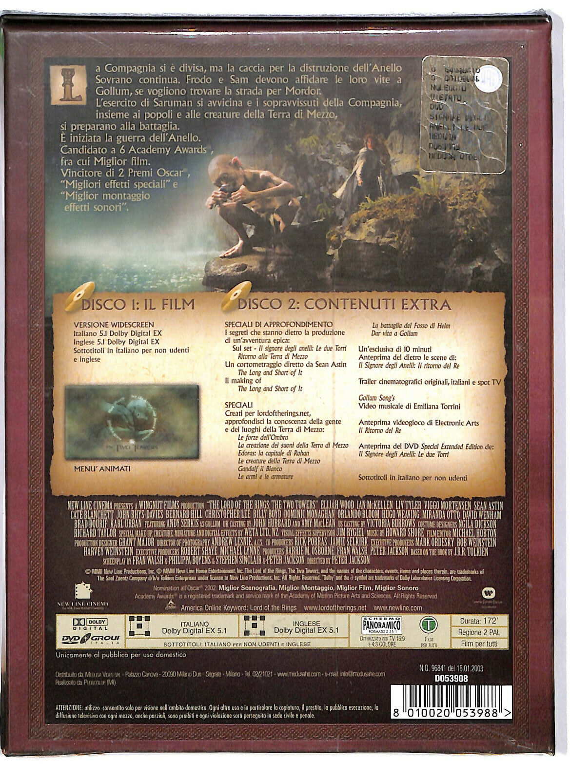 EBOND   Il Signore Degli Anelli Le Due Torri  DVD D586702