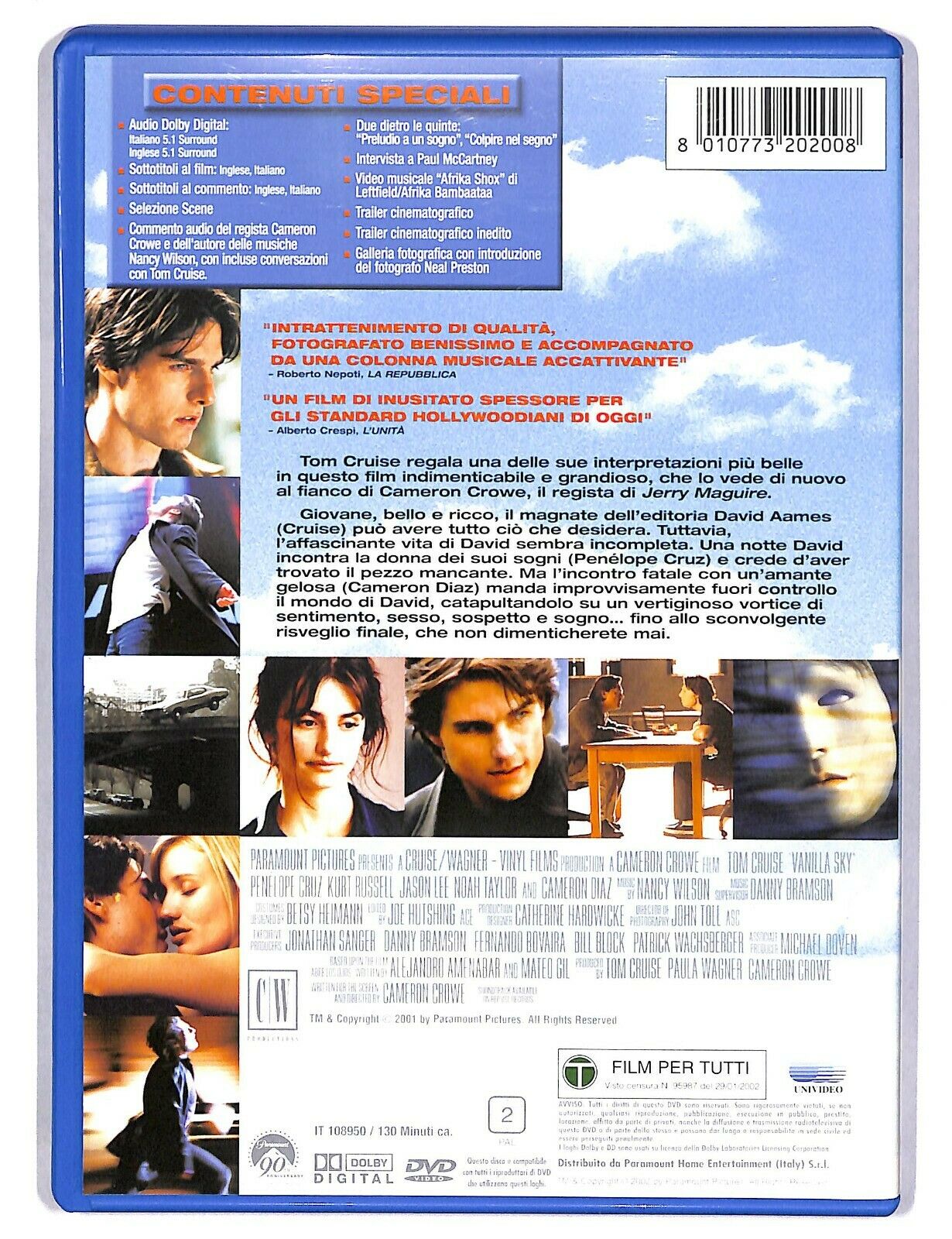 EBOND Vanilla Sky Con Tom Cruise DVD D586801