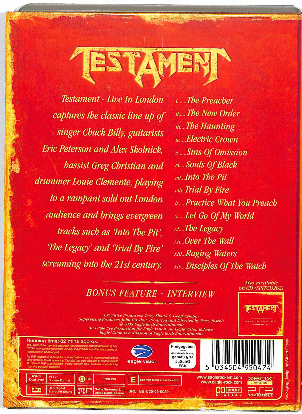 EBOND Testament - Live In London DVD D586907