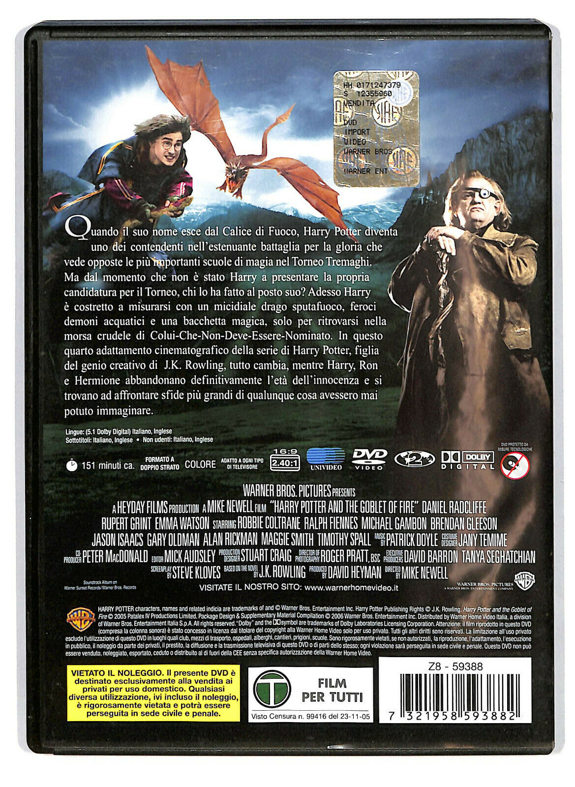 EBOND Harry Potter e Il Calice Di Fuoco   DVD D586909
