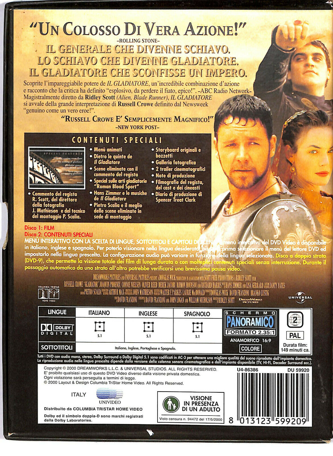 EBOND   Il Gladiatore  DVD D587133