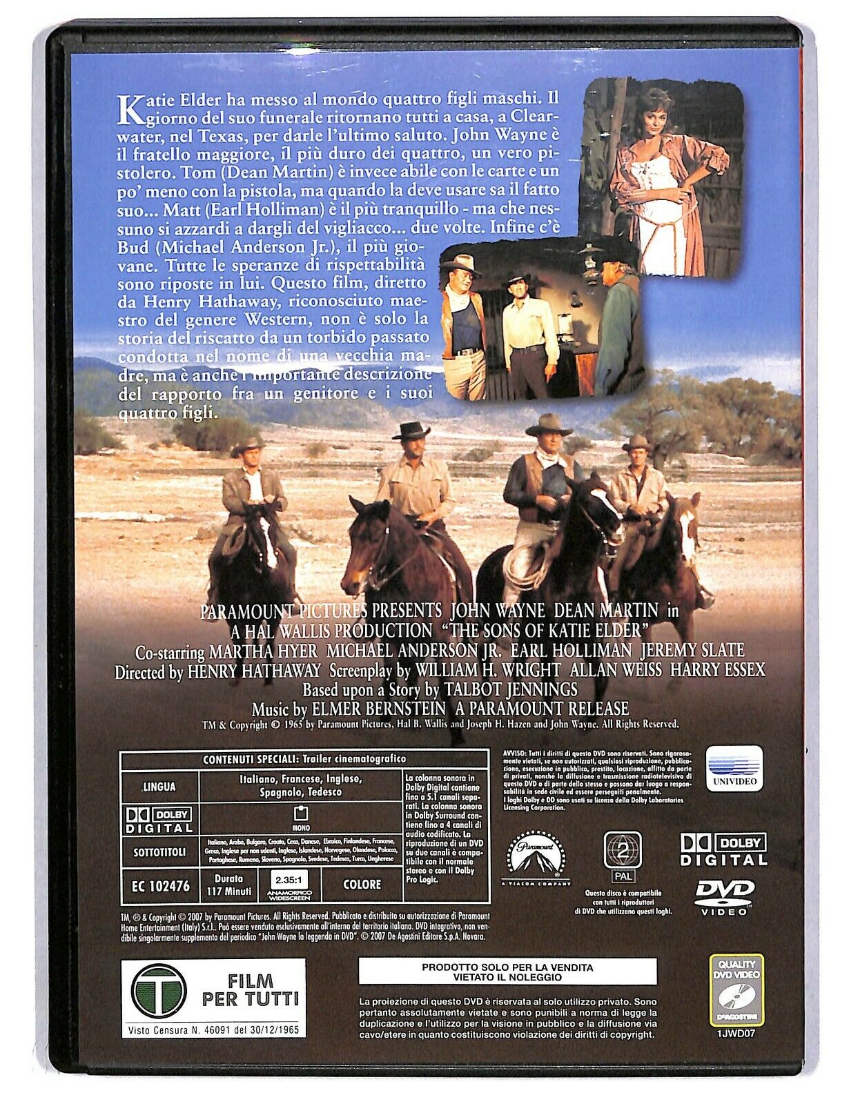 EBOND I 4 Figli Di Katie Elder Con John Wayne DVD Editoriale D587245