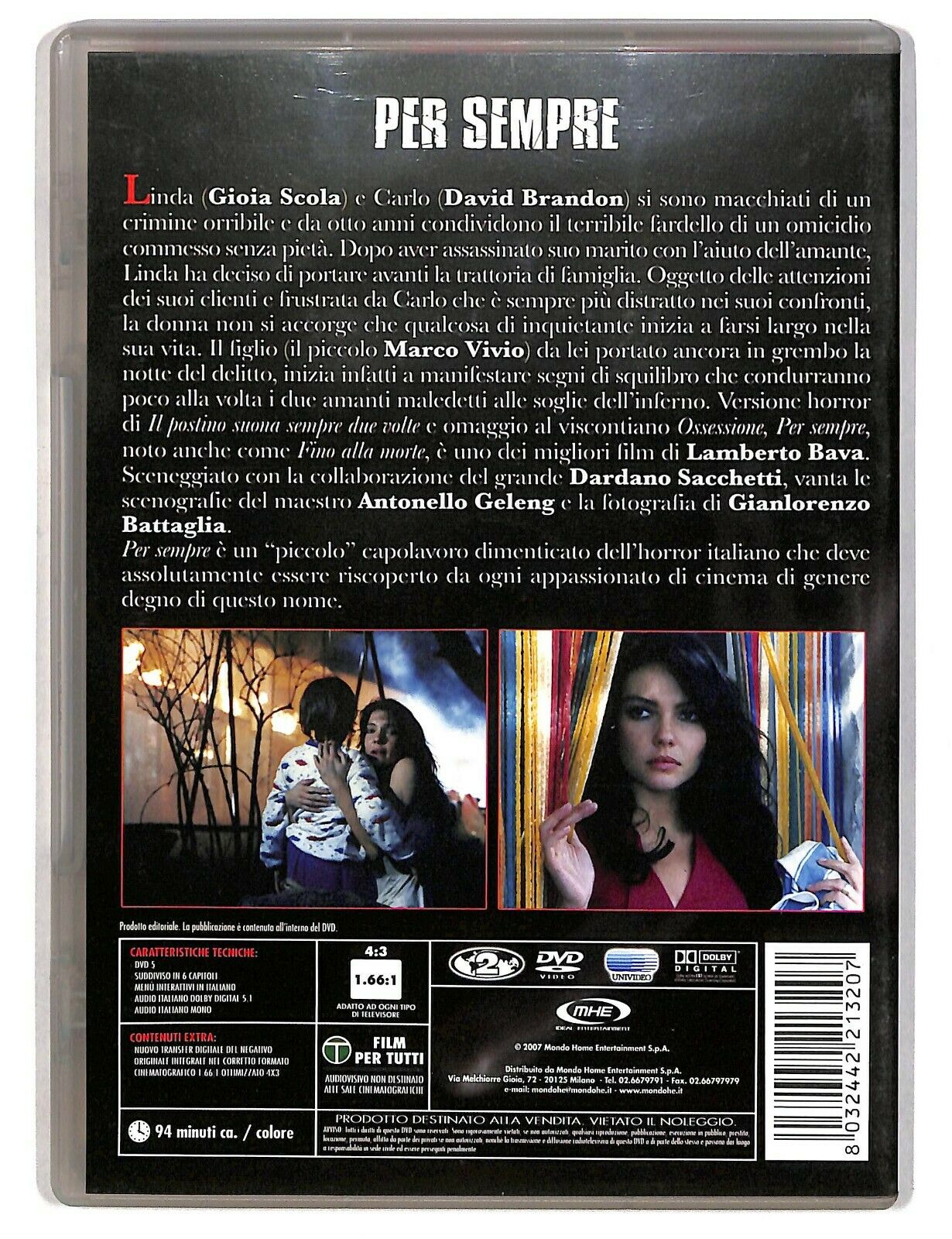 EBOND Per Sempre (1987) Di Lamberto Bava DVD D587433