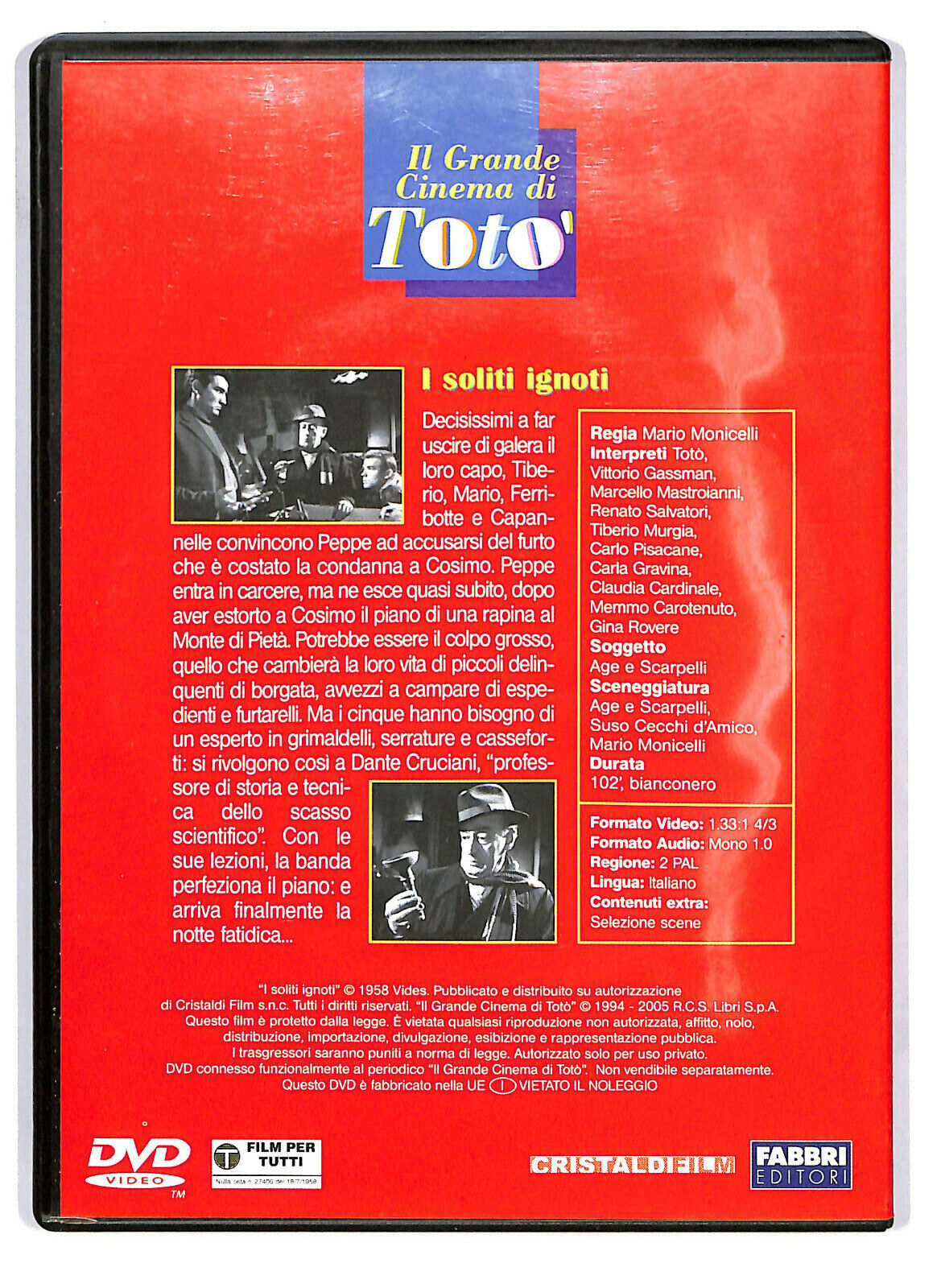 EBOND Il Grande Cinema Di Toto: I Soliti Ignoti  DVD  Editoriale D587525