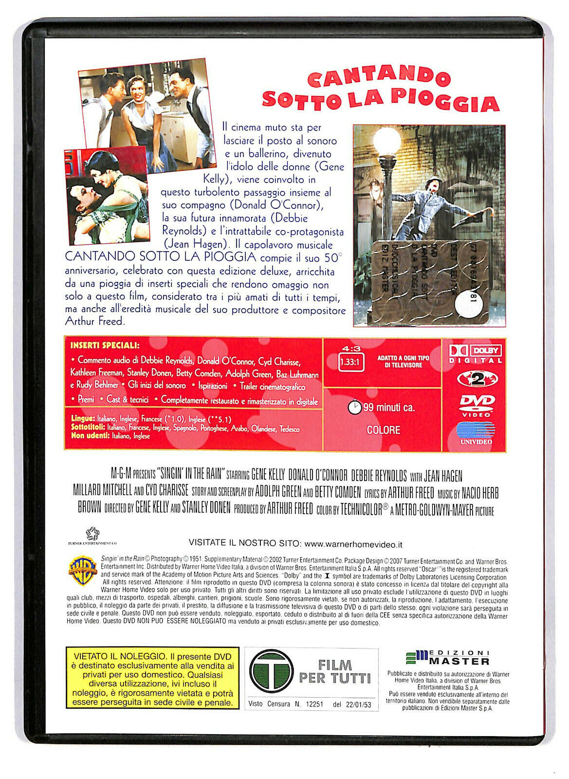 EBOND Cantando Sotto La Pioggia DVD  Editoriale D587735