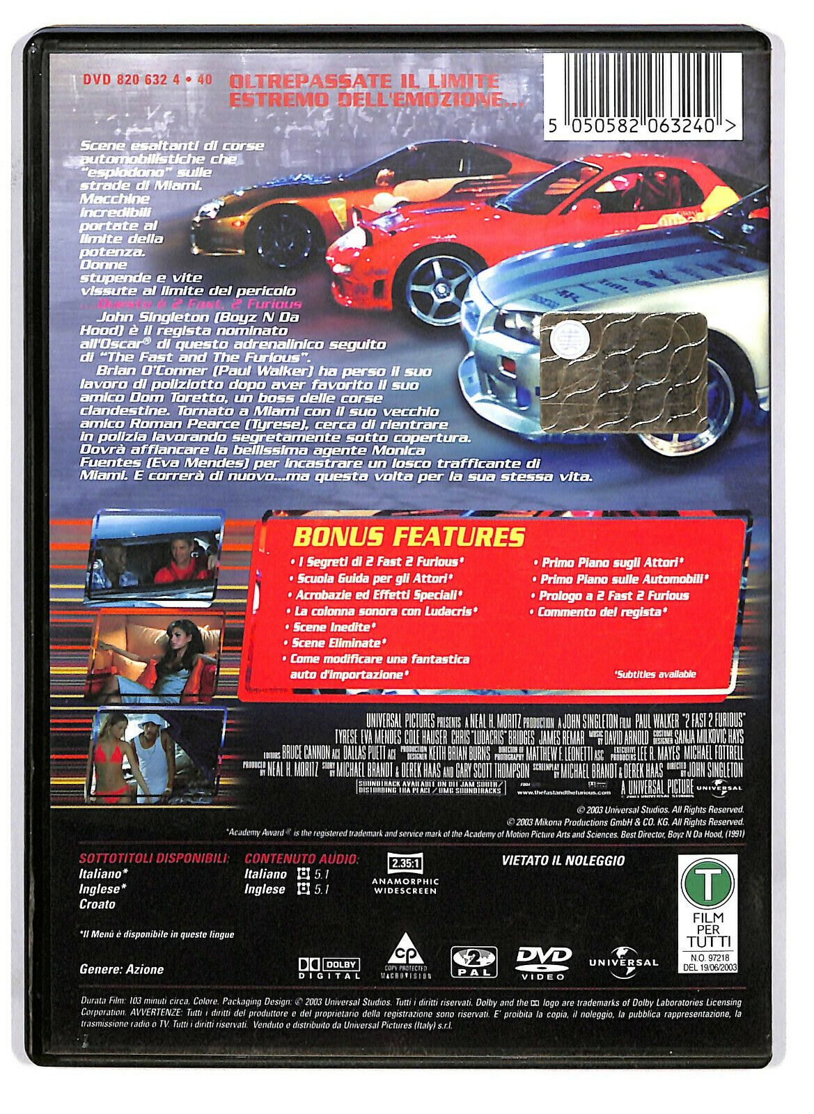 EBOND 2 Fast 2 Furious   DVD D587861