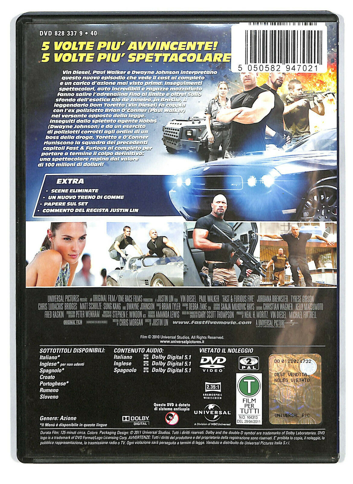 EBOND  Fast & Furious 5 DVD D587944