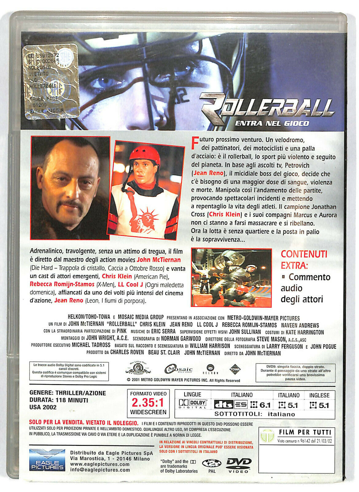 EBOND  Rollerball. Entra Nel Gioco DVD Slim D588017