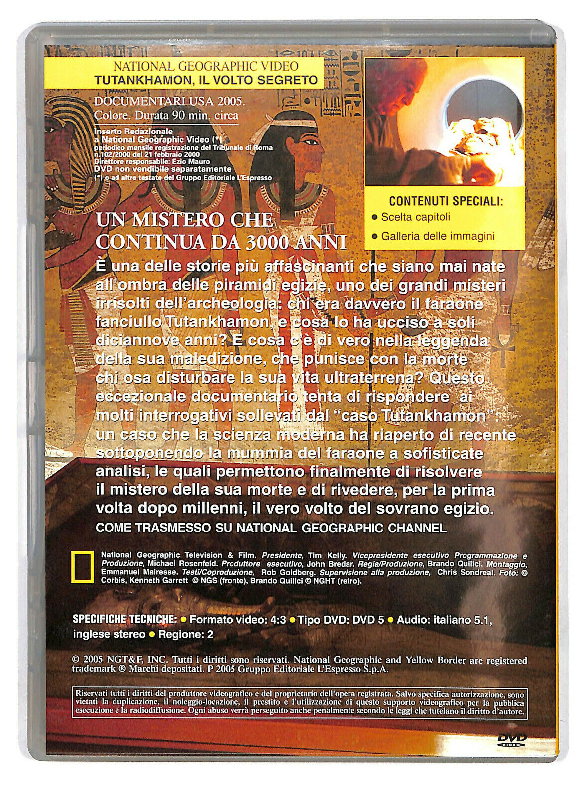 EBOND Ebondtutankhamon: Il Volto Segreto - National Geographic Vol.29   DVD D588114